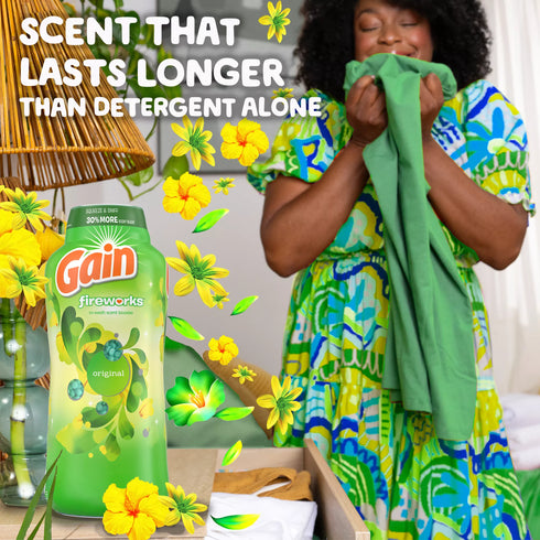 Gain Fireworks In-Wash Scent Booster Beads - Original Scent, 39.9 oz.